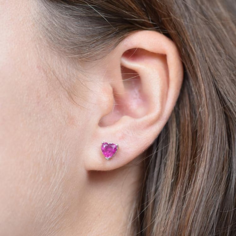 Ružové zafíry v striebre 13985