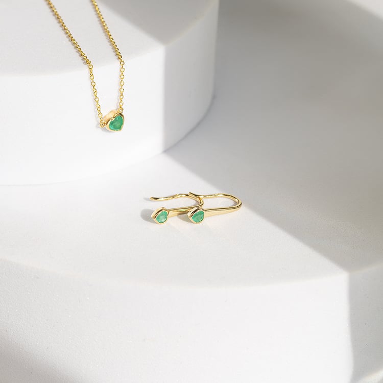 Smaragdová kolekcia šperkov Roshni 145817