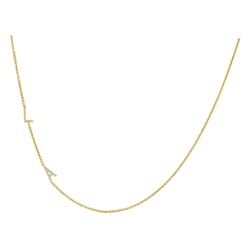 Náhrdelník s 2 písmenkami a lab-grown diamantmi Lupe