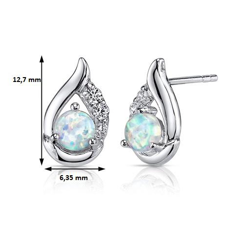 Náušnice zo striebra 10766