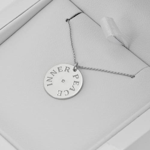 Zlatý prívesok s diamantom a gravírom vašej voľby Lorenzo