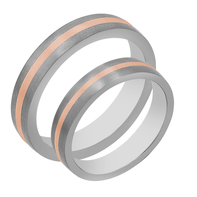 Snubné prstene z titánu a zlata Wagner 107380