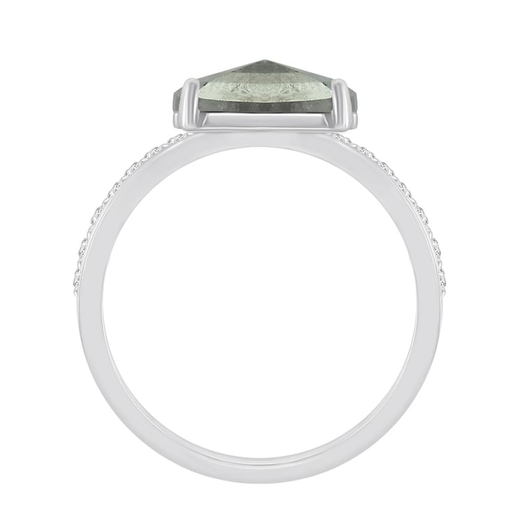 Zlatý prsteň se salt and pepper diamantom 73538