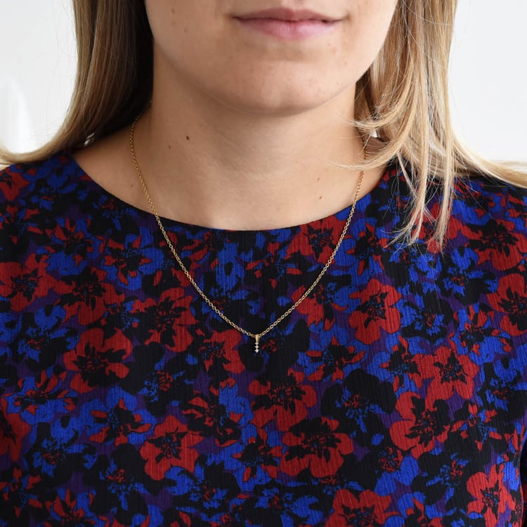 Diamantový prívesok z pozláteného striebra 86245