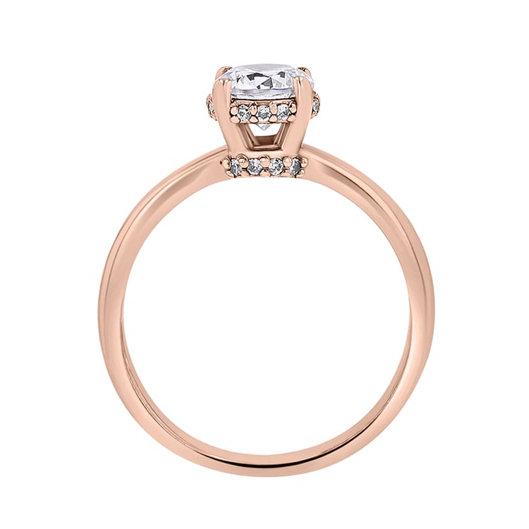 Zásnubný prsteň s moissanitom a lab-grown diamantmi Ymos 141882