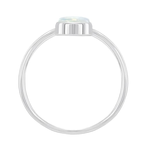 Zlatý minimalistický prsten s oválnym opálom Emiliana