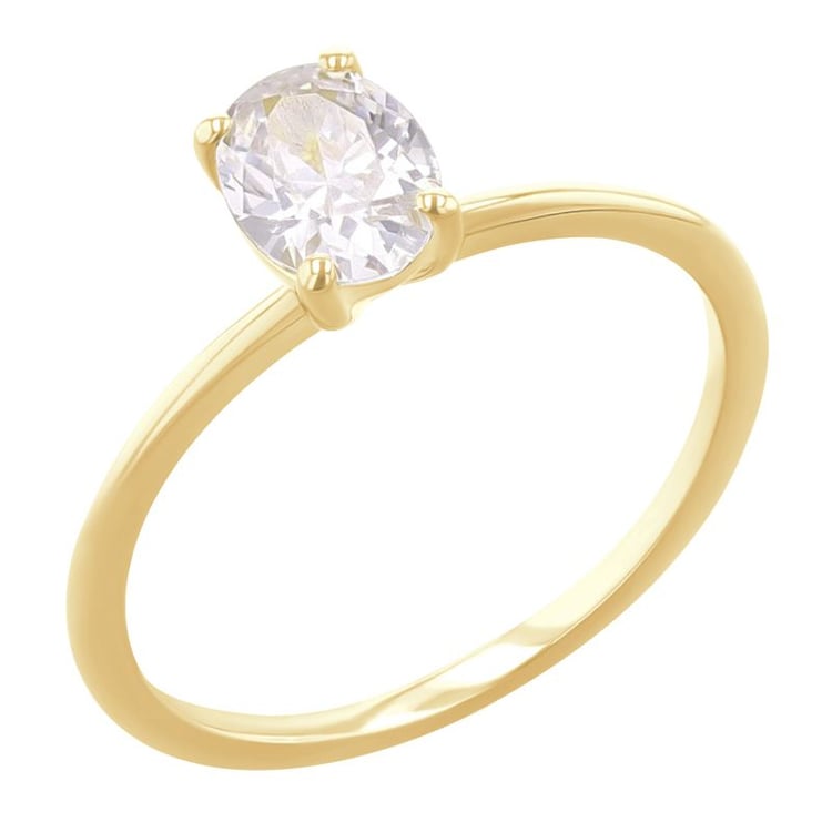 Zásnubný prsteň s 0.53ct IGI certifikovaným oval diamantom Frost
