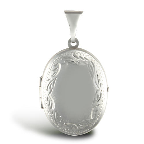 Strieborný otvárací medailón Rosers