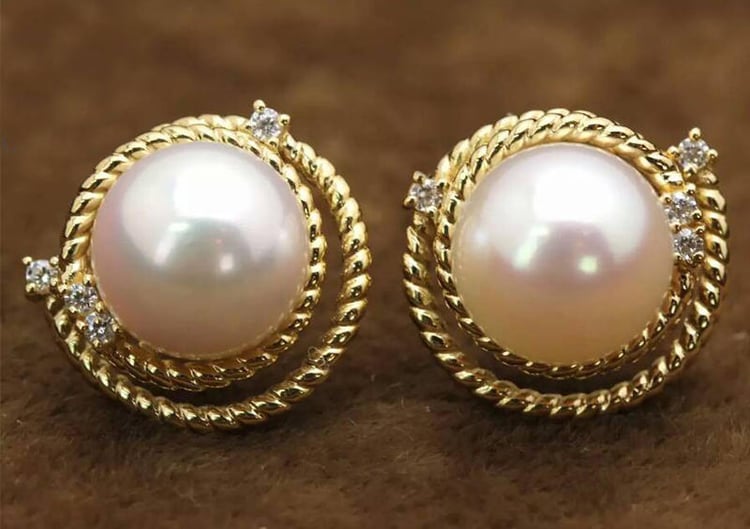 Perlové náušnice 12873
