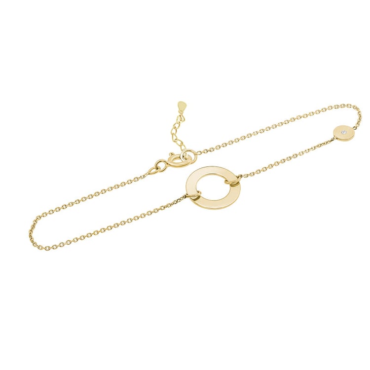 Strieborný fashion náramok s diamantom Vadelejka 104919