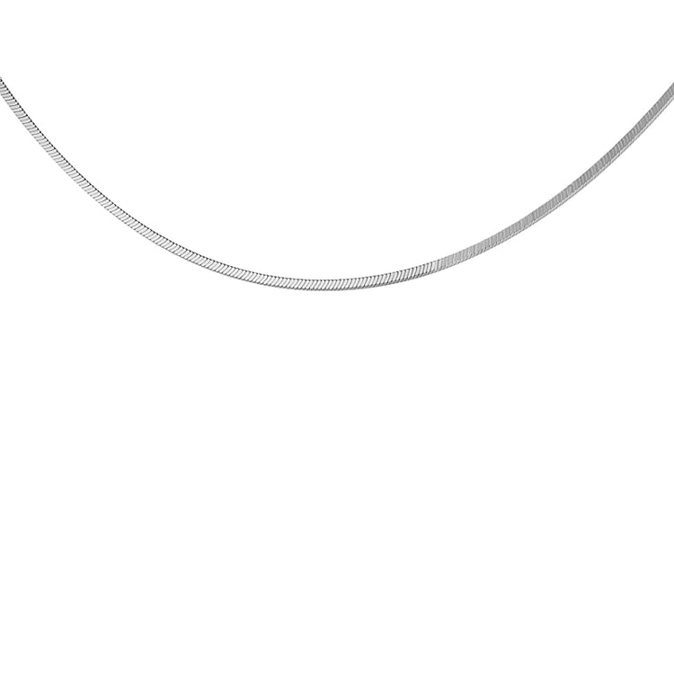 Snake retiazka 45 cm z 14k bieleho zlata