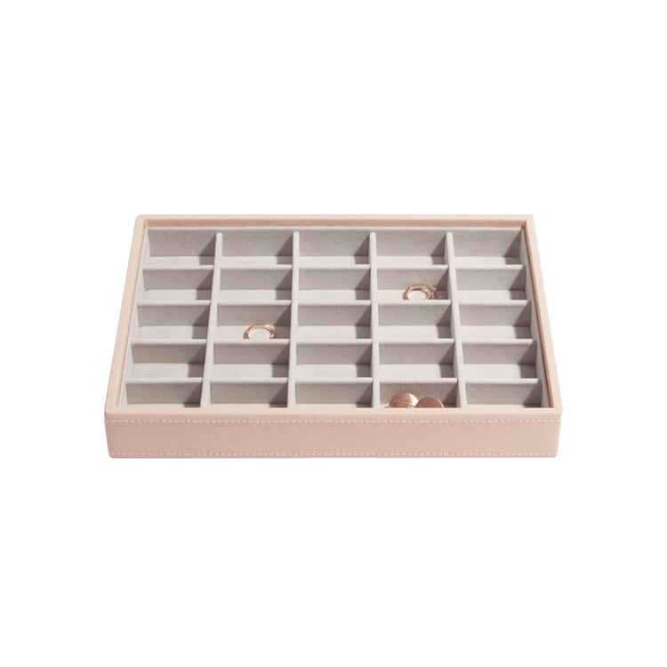 Šperkovnica 3v1 z veganskej kože a zamatu 66476