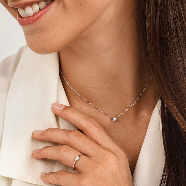 Minimalistický prsteň zo zlata s diamantom Otto 163143