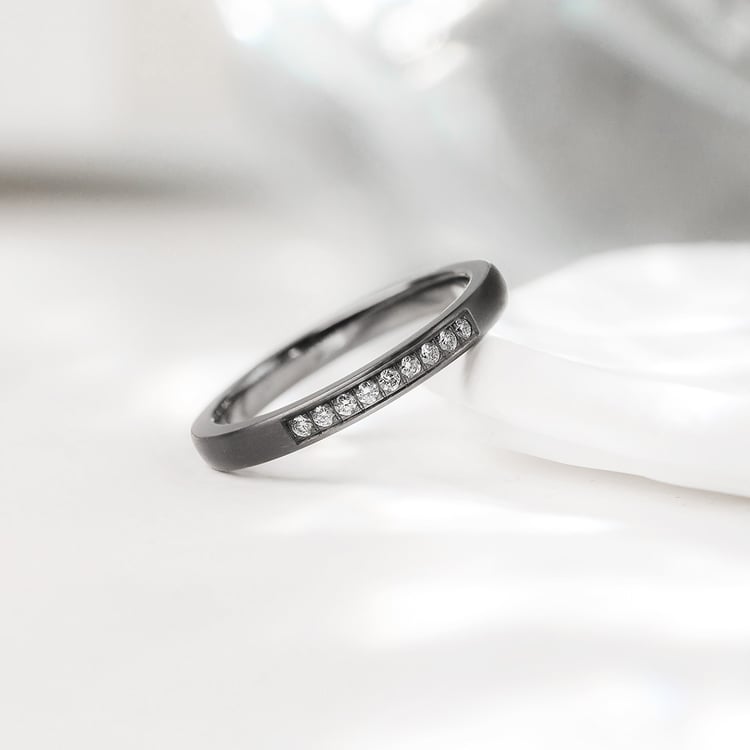 Tantalový prsteň s diamantmi Rille 157428