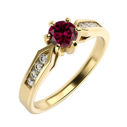 Zásnubný prsteň s turmalínom 59364