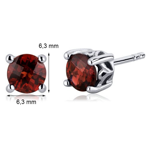 Granátové náušnice 25903