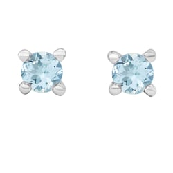 Zlaté skrutkovacie náušnice s akvamarínmi Maxima