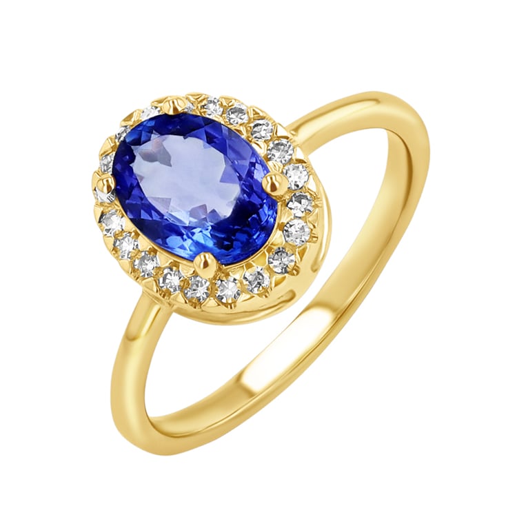 Tanzanitový prsteň s diamantmi Daffne 146850