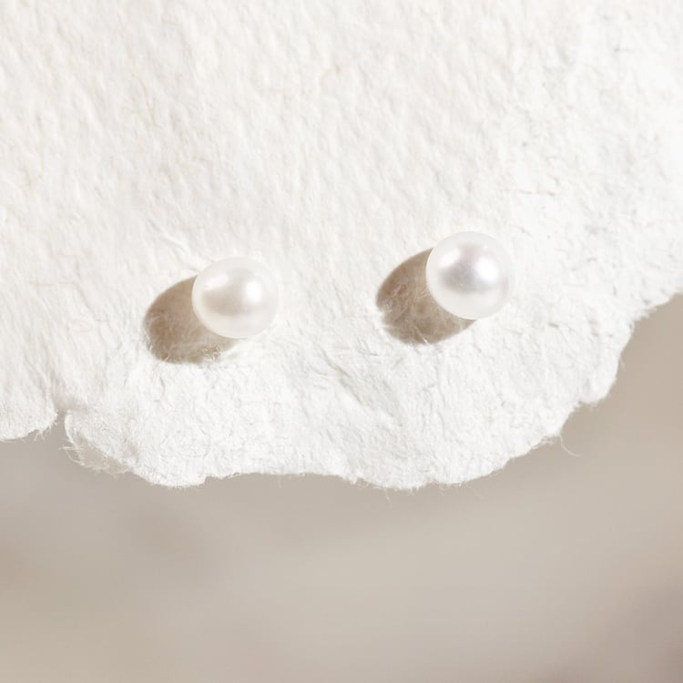 Minimalistické perlové náušnice 158429