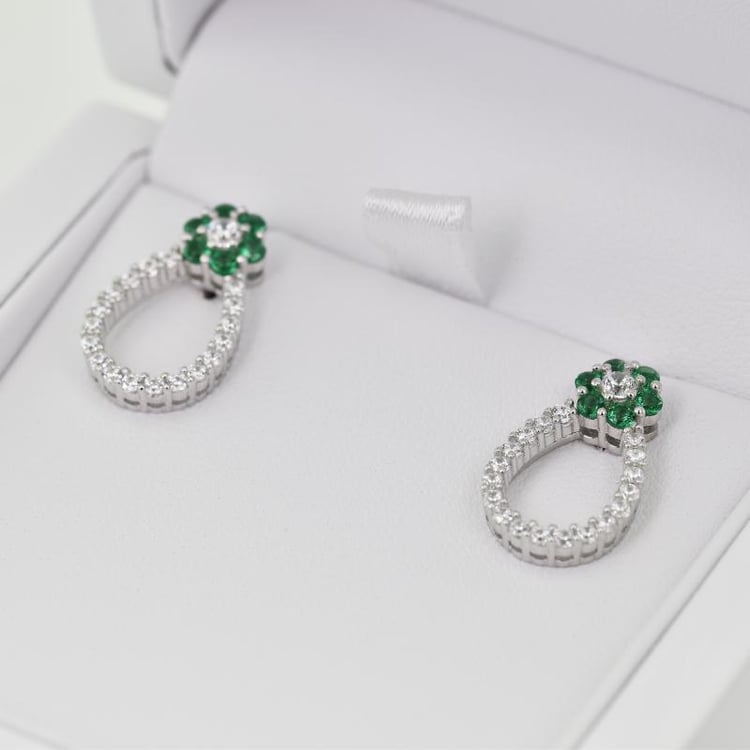 Náušnice zo striebra 22598