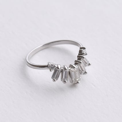 Jedinečný vykrojený prsteň s diamantmi Odilia