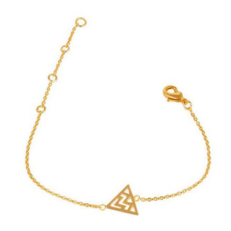 Strieborný pozlatený náramok Safka