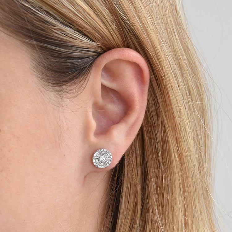 Diamantové náušnice zo zlata 85800