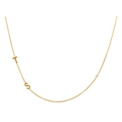 Náhrdelník s 2 písmenami vašej voľby a lab-grown diamantom Lupe