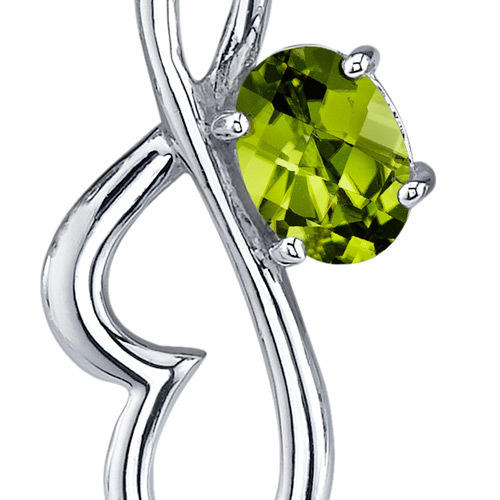 Olivínové náušnice strieborné 3073