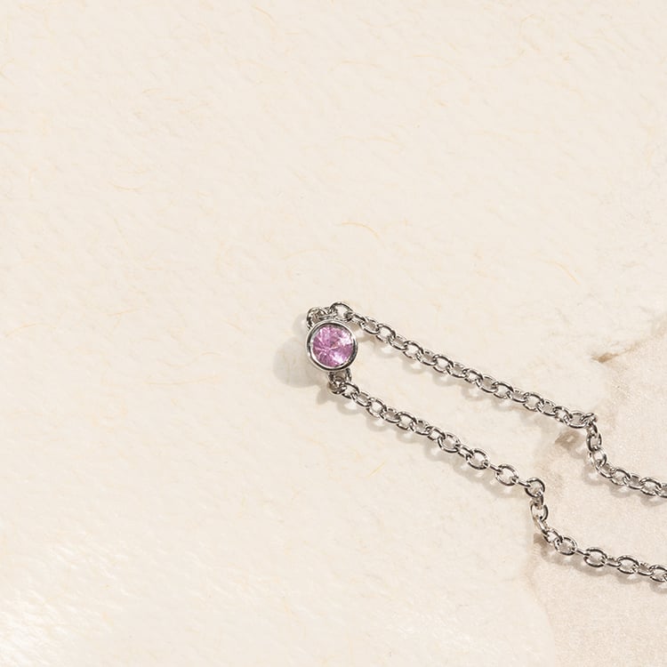 Strieborný minimalistický náramok so zafírom Lepio 138434