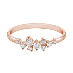 Cluster prsteň s lab-grown diamantmi Isolde