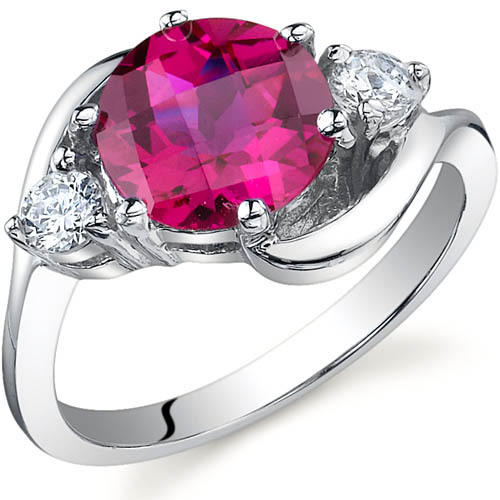 Strieborný prsteň s rubínom Chailee