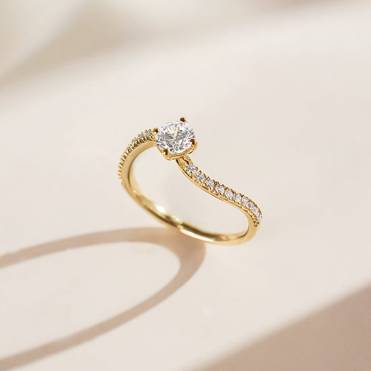 Atypický zásnubný prsteň 155175