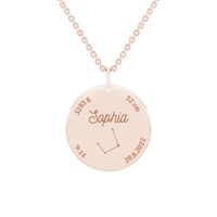 Strieborný novorodenecký prívesok s gravírom vašej voľby Grace