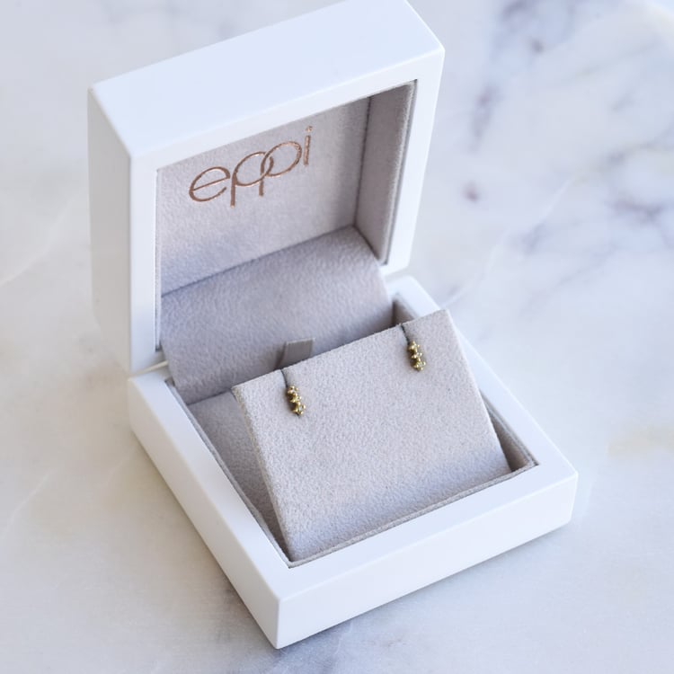 Strieborné náušnice so žltými diamantmi Sylvi 86172