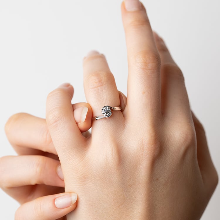 Zásnubný prsteň s 0.50ct IGI certifikovaným lab-grown diamantom Yadu 147955