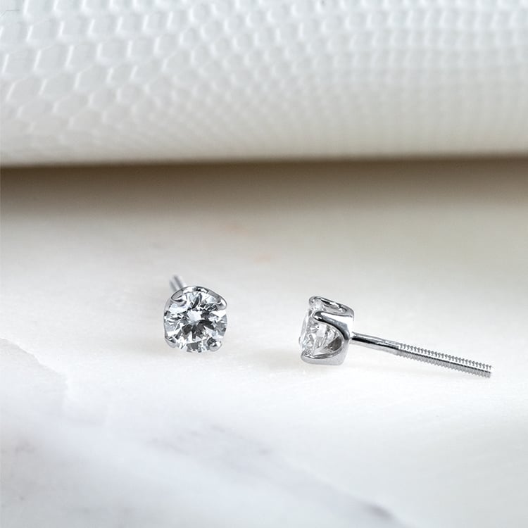 Zlaté náušnice 2v1 s IGI certifikovanými 0.30ct lab-grown diamantmi Fendi 131502