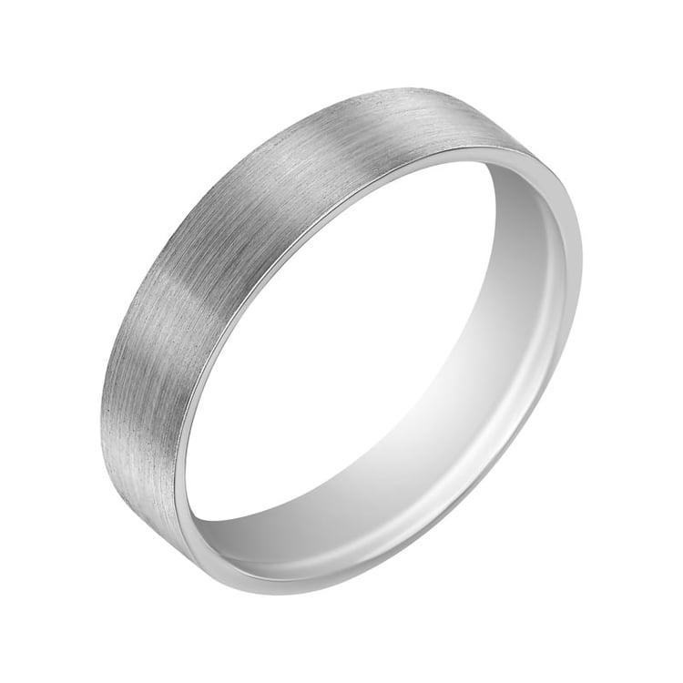 Matné svadobné obrúčky z bieleho zlata 32182