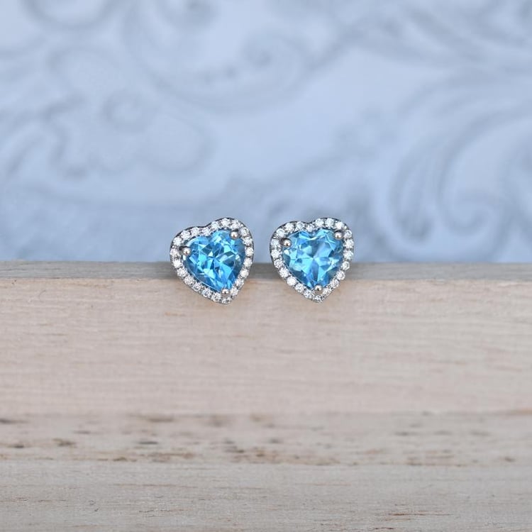 Náušnice v tvare srdca 48666