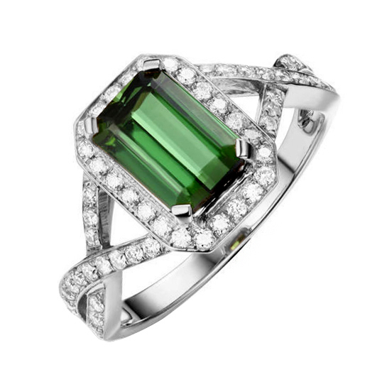 Zlatý prsteň s turmalínom 87633