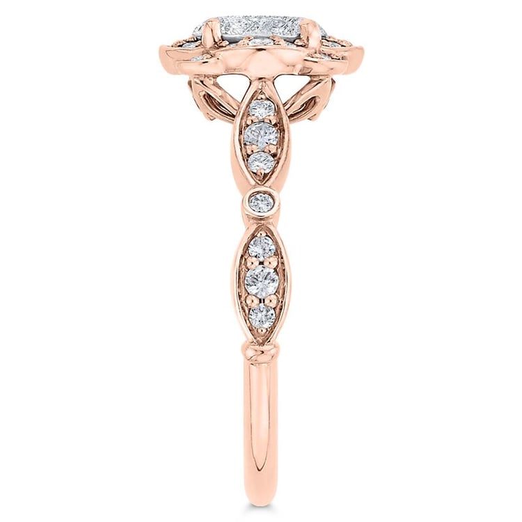 Zlatý zásnubný prsteň s diamantmi 68364