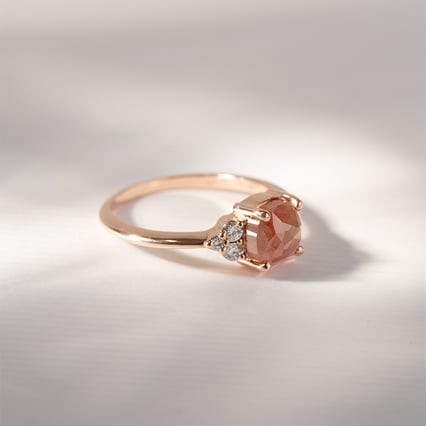 Prsteň zo zlata so salt and pepper diamantom Agathe