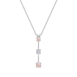 Zlatý prívesok Minulosť prítomnosť budúcnosť s morganitmi a topásom