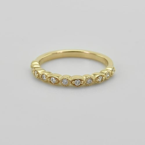 Vintage eternity prsteň s lab-grown diamantmi Chikita
