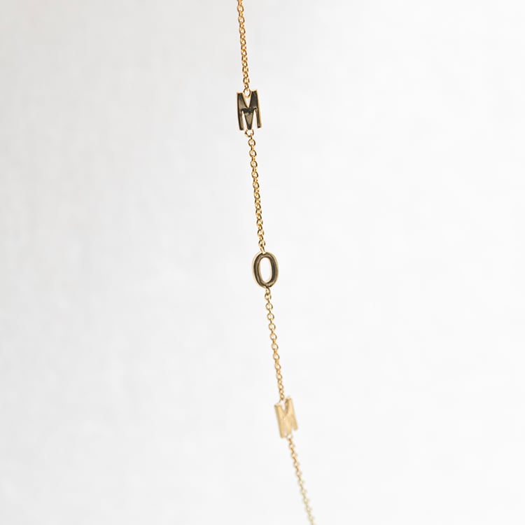 Náhrdelník s 3 písmenami vašej voľby Lupe 145525