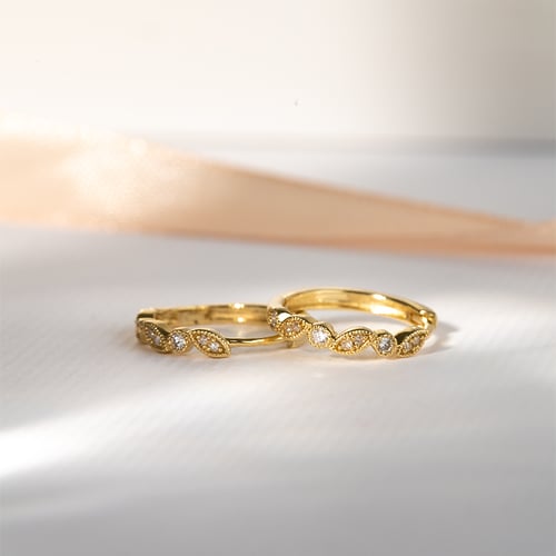 Kruhové náušnice s diamantmi Sprita