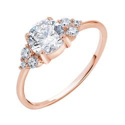 Zásnubný prsteň s lab-grown diamantmi Agathe