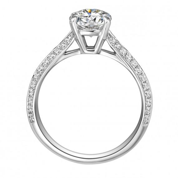 Prsteň z platiny Biniah 10496