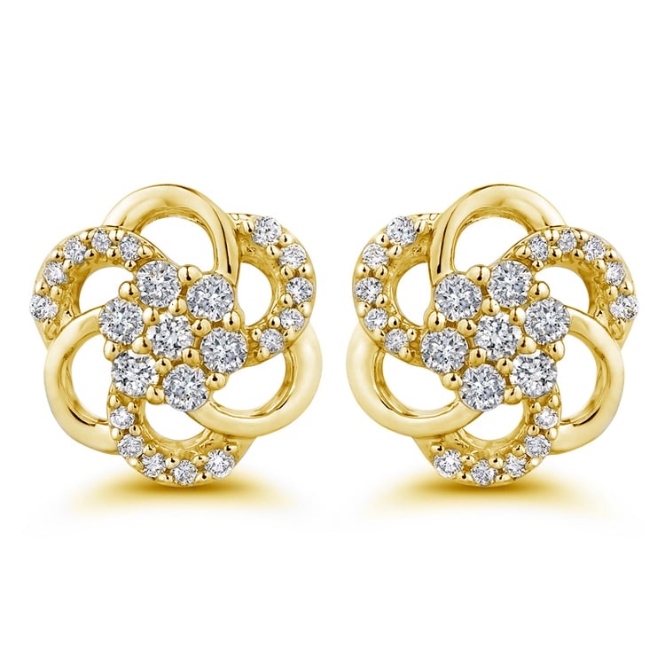 Diamantové kvety v náušniciach 51861