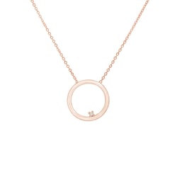 Zlatý karma náhrdelník s diamantom Elisedd